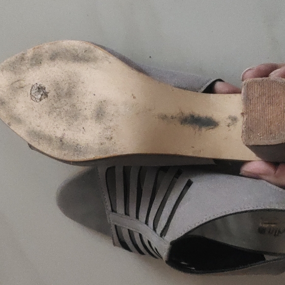 Sale - Sandals heel grey - Picture 5 of 7